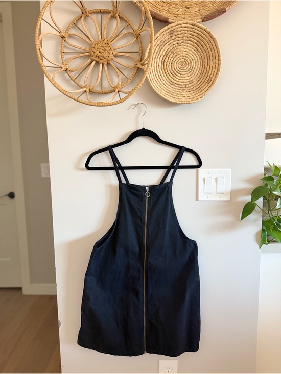 Cotton On Dresses & Skirts - Cotton On Black Zip-Up 100% Cotton Dress with Ring Pull Zipper Detail